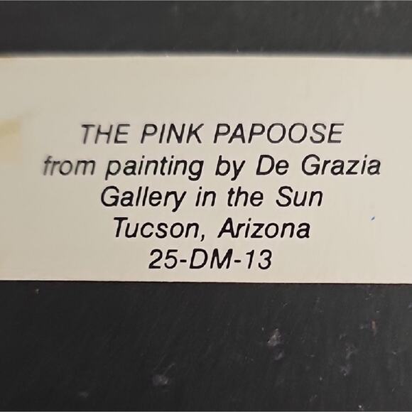 Ted Degrazia Vintage Trio of Framed Indian Children Art Prints 5" x 3.5" - Picture 7 of 10